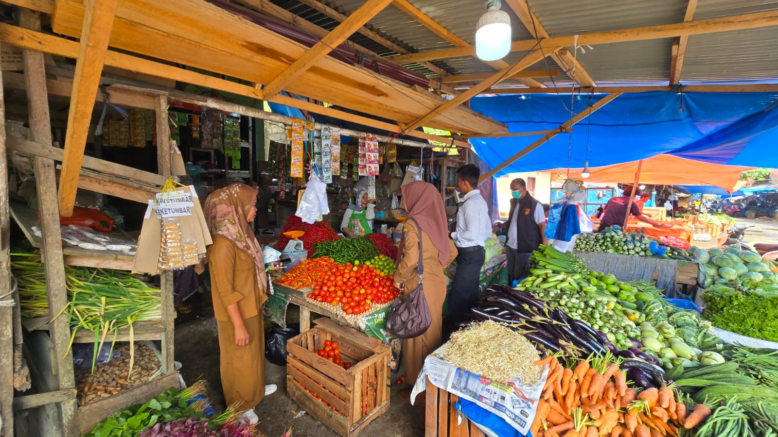 Satgas Saber Pelanggaran Pangan Tebo Pantau Harga di Pasar Tanjung Bungur