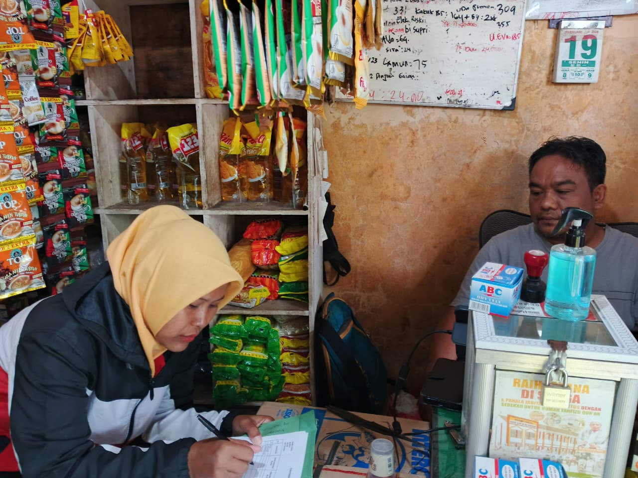 Pemantauan Bahan Pangan di Pasar Tanjung Bungur Kecamatan Tebo Tengah, Stok Aman dan Harga Stabil